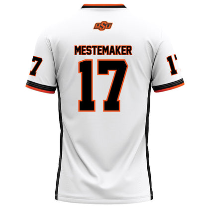 Oklahoma State - NCAA Football : Drew Mestemaker - White Football Jersey-1