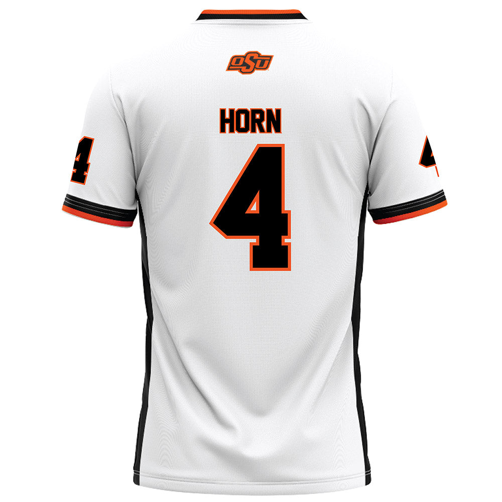 Oklahoma State - NCAA Football : Maurion Horn - White Football Jersey-1
