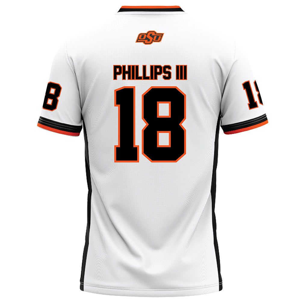 Oklahoma State - NCAA Football : Mose Phillips III - White Football Jersey-1