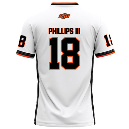 Oklahoma State - NCAA Football : Mose Phillips III - White Football Jersey-1