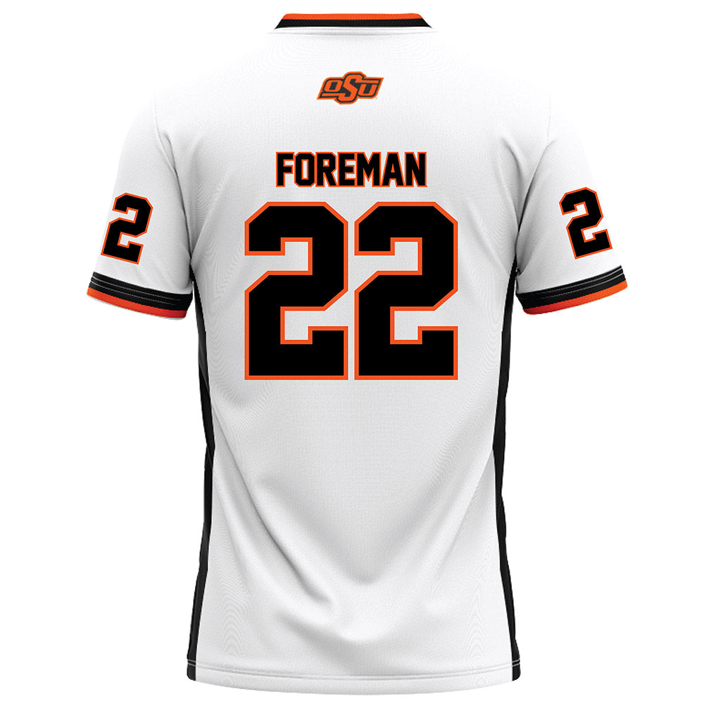 Oklahoma State - NCAA Football : Kobi Foreman - White Football Jersey-1