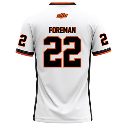 Oklahoma State - NCAA Football : Kobi Foreman - White Football Jersey-1