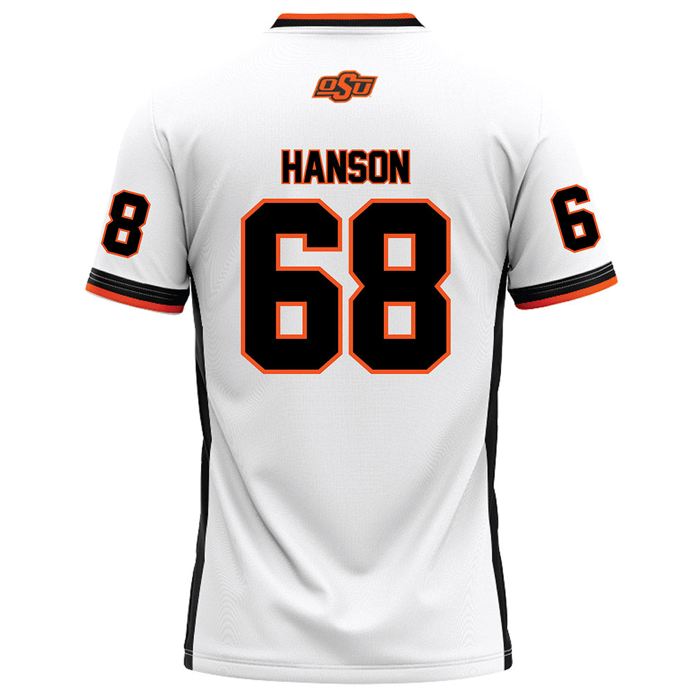 Oklahoma State - NCAA Football : Joseph Hanson - White Football Jersey-1