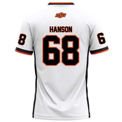 Oklahoma State - NCAA Football : Joseph Hanson - White Football Jersey-1