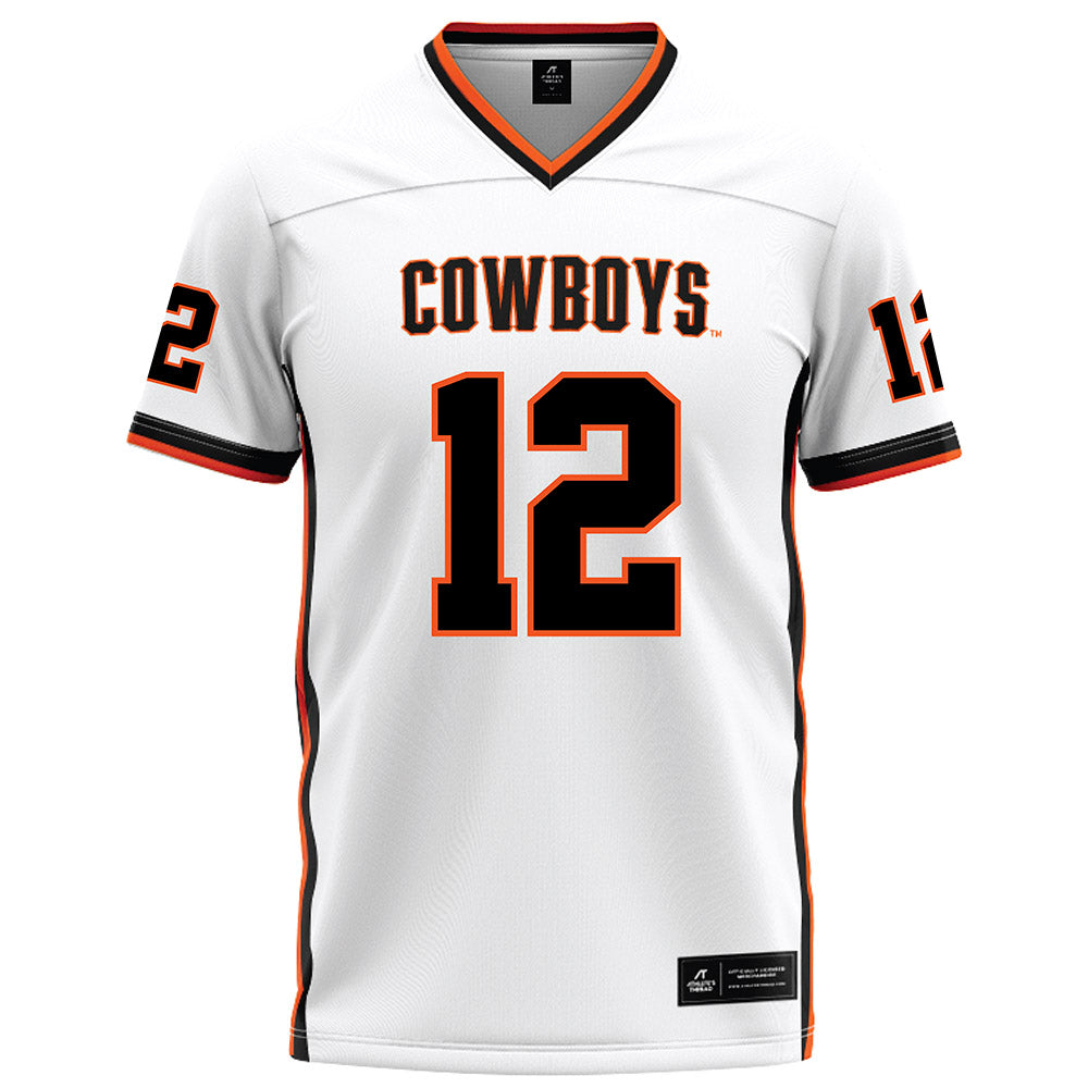Oklahoma State - NCAA Football : Cameron Epps - White Football Jersey-0