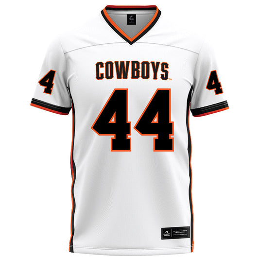 Oklahoma State - NCAA Football : Carson Kolb - White Football Jersey-0