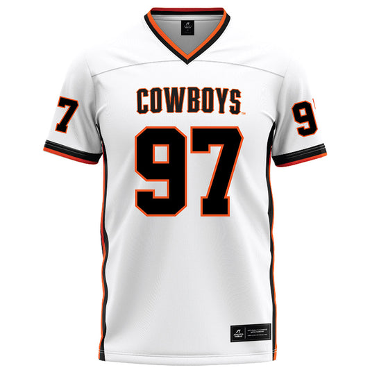 Oklahoma State - NCAA Football : Nygel Farsee - White Football Jersey-0