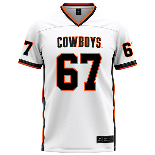 Oklahoma State - NCAA Football : Braydon Nelson - White Football Jersey-0