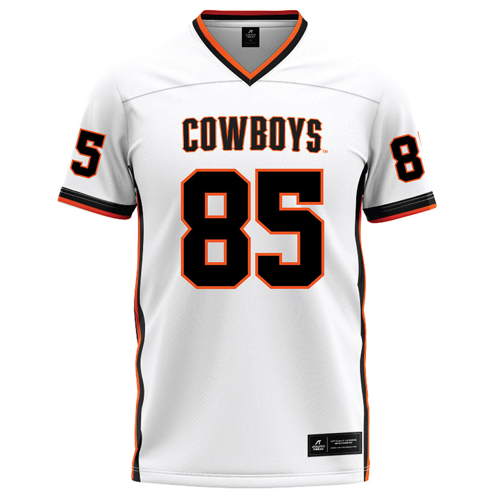 Oklahoma State - NCAA Football : Nate Ost - White Football Jersey-0