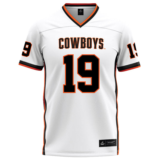Oklahoma State - NCAA Football : Dayvon Standard - White Football Jersey-0