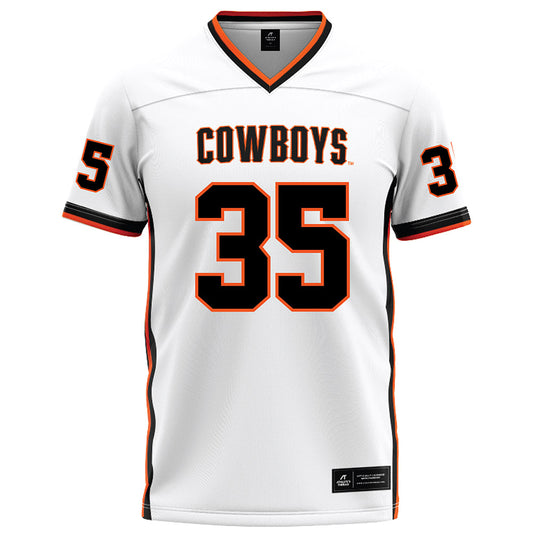 Oklahoma State - NCAA Football : Ayden Webb - White Football Jersey-0