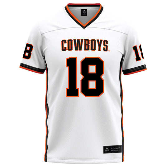 Oklahoma State - NCAA Football : Mose Phillips III - White Football Jersey-0