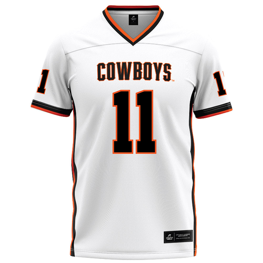 Oklahoma State - NCAA Football : Rodney Harris - White Football Jersey-0