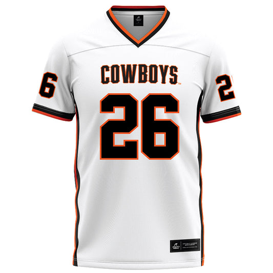 Oklahoma State - NCAA Football : Maliek Bracy - White Football Jersey-0
