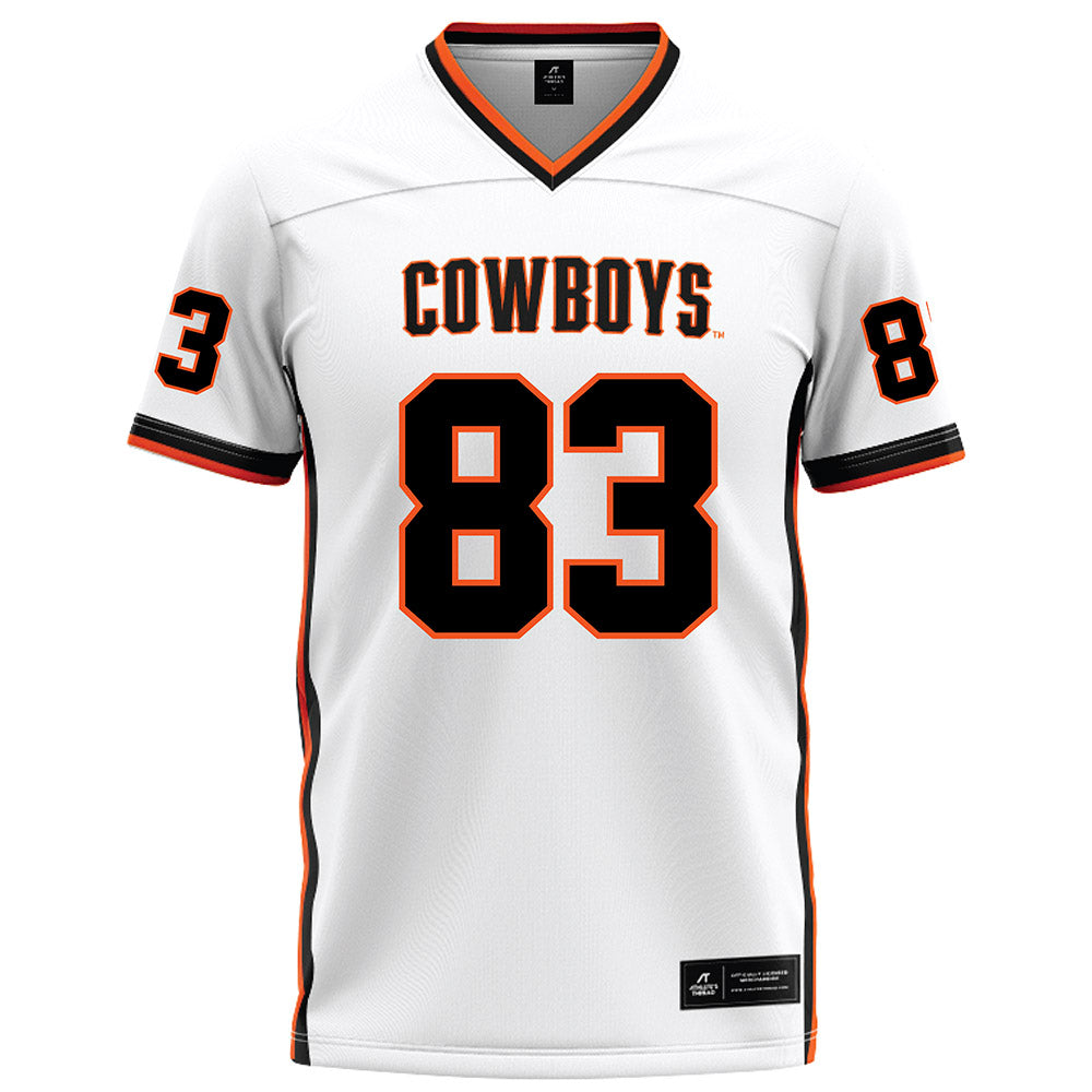 Oklahoma State - NCAA Football : Ty Watts - White Football Jersey-0