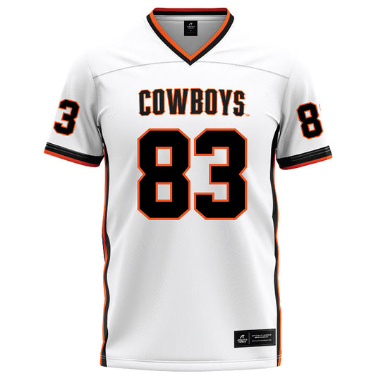 Oklahoma State - NCAA Football : Ty Watts - White Football Jersey-0