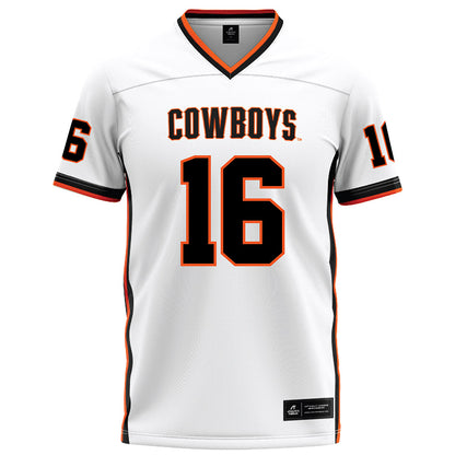 Oklahoma State - NCAA Football : Sam Keltner - White Football Jersey-0