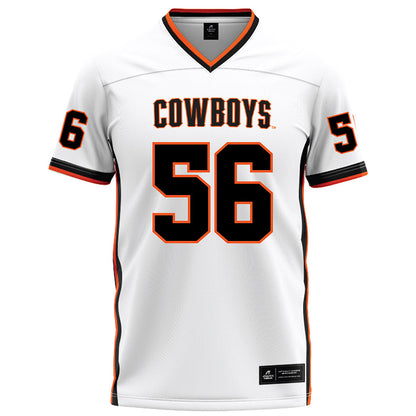 Oklahoma State - NCAA Football : Tyler Mercer - White Football Jersey-0