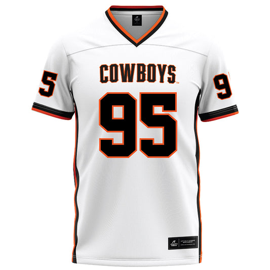 Oklahoma State - NCAA Football : Jaleel Johnson - White Football Jersey