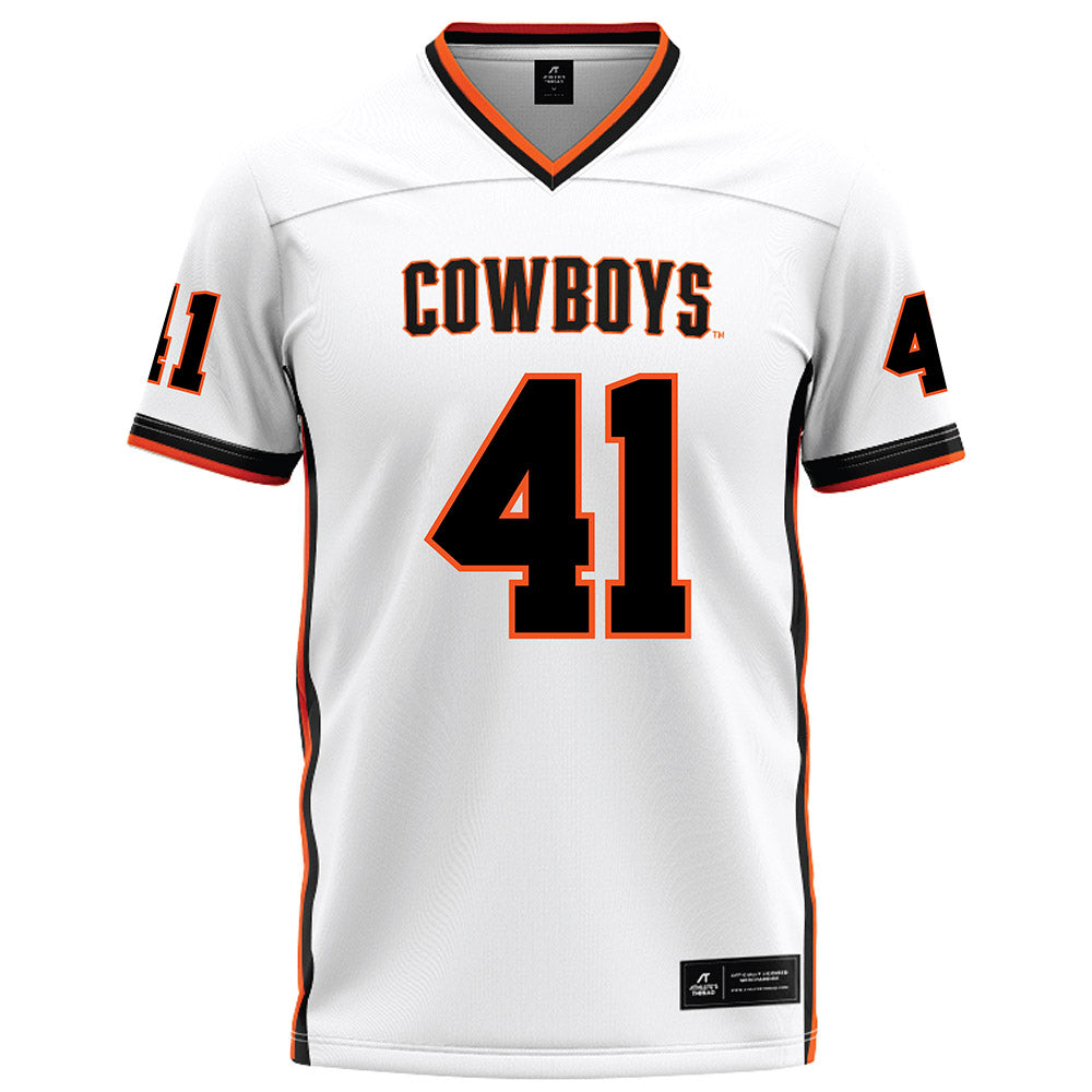 Oklahoma State - NCAA Football : Gabe Pendyala - White Football Jersey-0