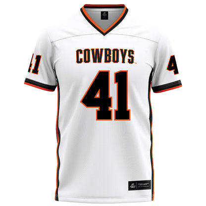 Oklahoma State - NCAA Football : Gabe Pendyala - White Football Jersey-0