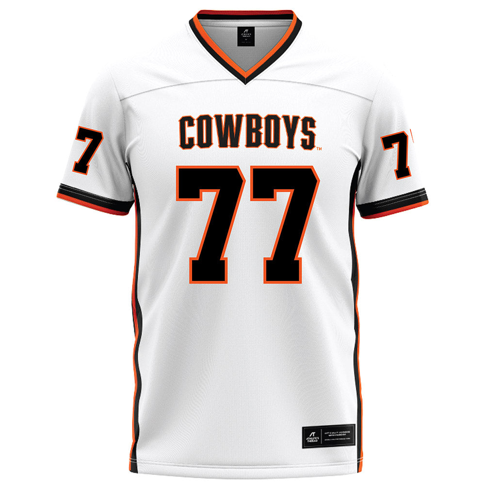 Oklahoma State - NCAA Football : Ashton Lepo - White Football Jersey-0