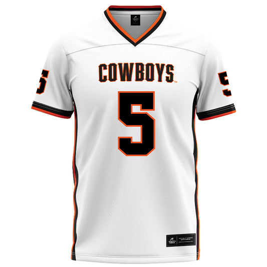 Oklahoma State - NCAA Football : Bryan McCoy - White Football Jersey-0