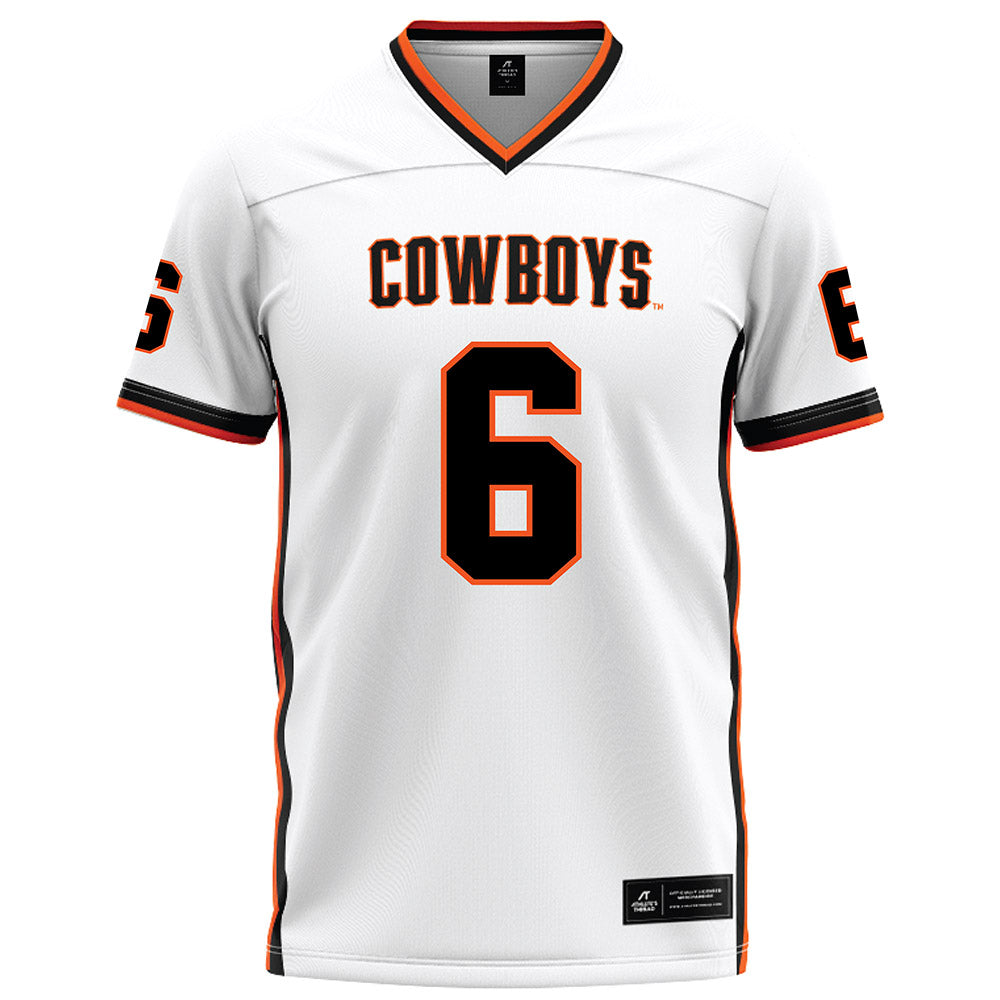 Oklahoma State - NCAA Football : Christian Bodnar - White Football Jersey-0