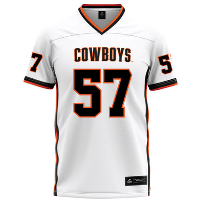 Oklahoma State - NCAA Football : Simona Fuailetolo - White Football Jersey-0