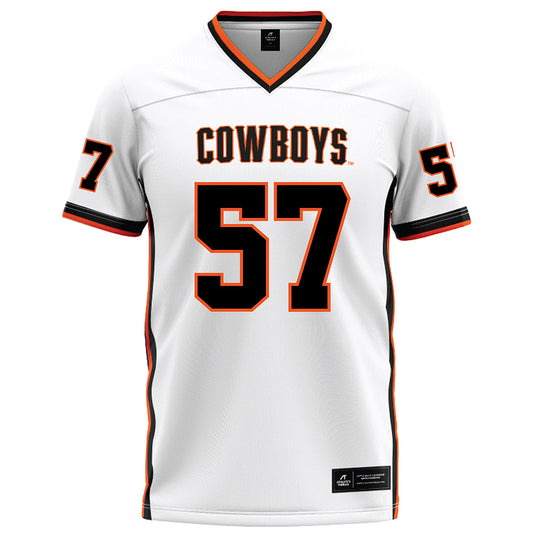 Oklahoma State - NCAA Football : Simona Fuailetolo - White Football Jersey-0