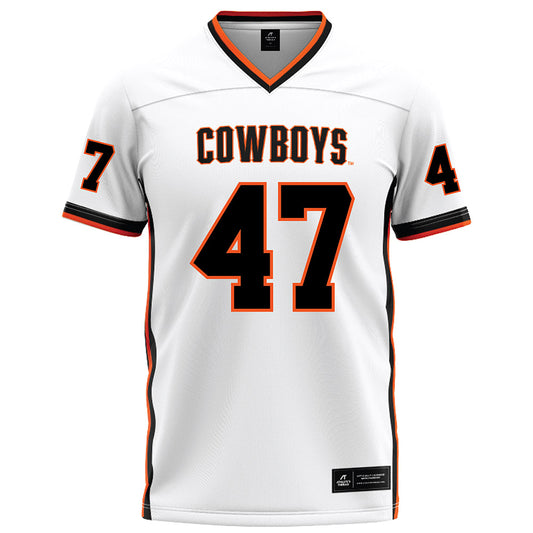 Oklahoma State - NCAA Football : Harrison Dempsey - White Football Jersey-0