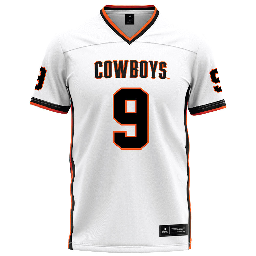 Oklahoma State - NCAA Football : Grant Jordan - White Football Jersey-0