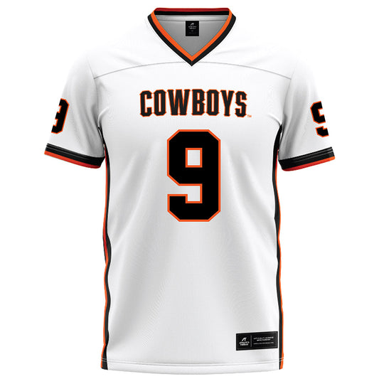 Oklahoma State - NCAA Football : Grant Jordan - White Football Jersey-0