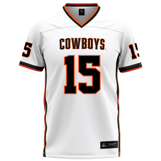 Oklahoma State - NCAA Football : Fatafehi Vailea - White Football Jersey-0
