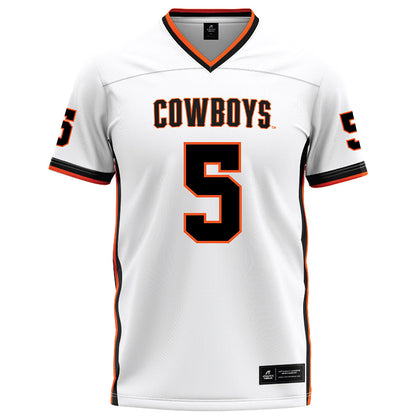 Oklahoma State - NCAA Football : Israel Polk - White Football Jersey-0
