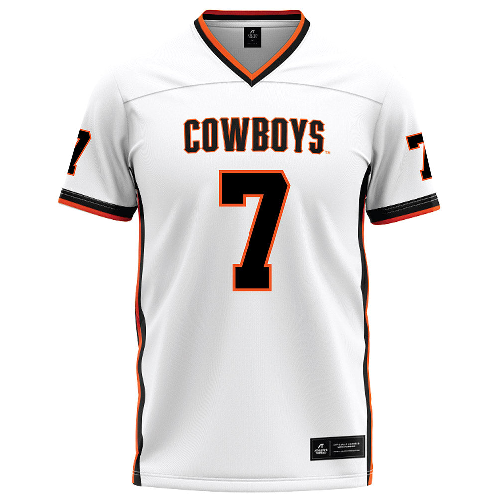 Oklahoma State - NCAA Football : Quinton Hammonds - White Football Jersey-0