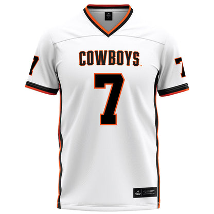 Oklahoma State - NCAA Football : Quinton Hammonds - White Football Jersey-0