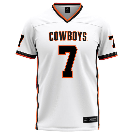 Oklahoma State - NCAA Football : Quinton Hammonds - White Football Jersey-0