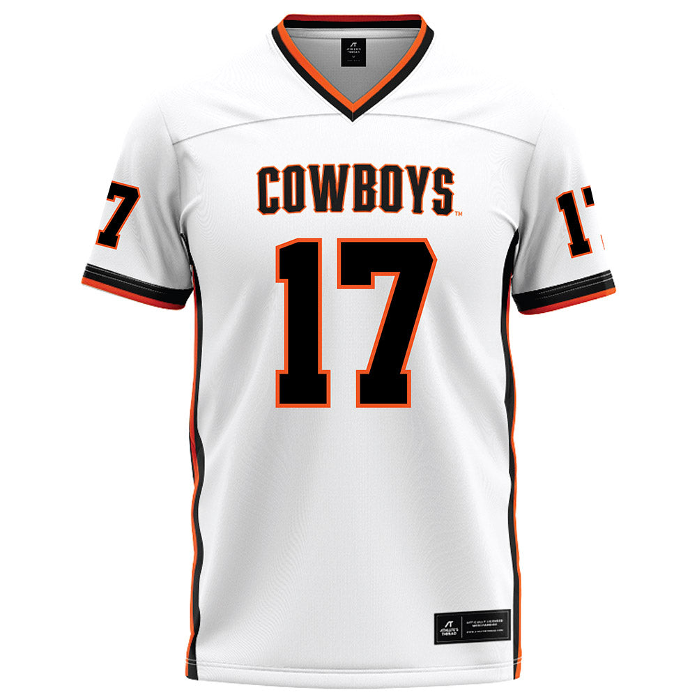 Oklahoma State - NCAA Football : Drew Mestemaker - White Football Jersey-0