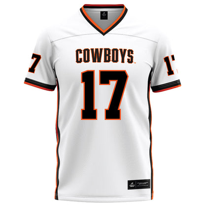 Oklahoma State - NCAA Football : Drew Mestemaker - White Football Jersey-0