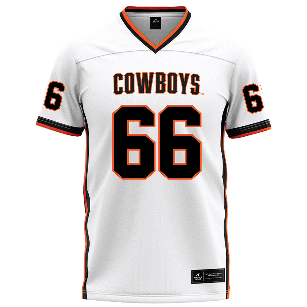 Oklahoma State - NCAA Football : Louie Canepa - White Football Jersey-0