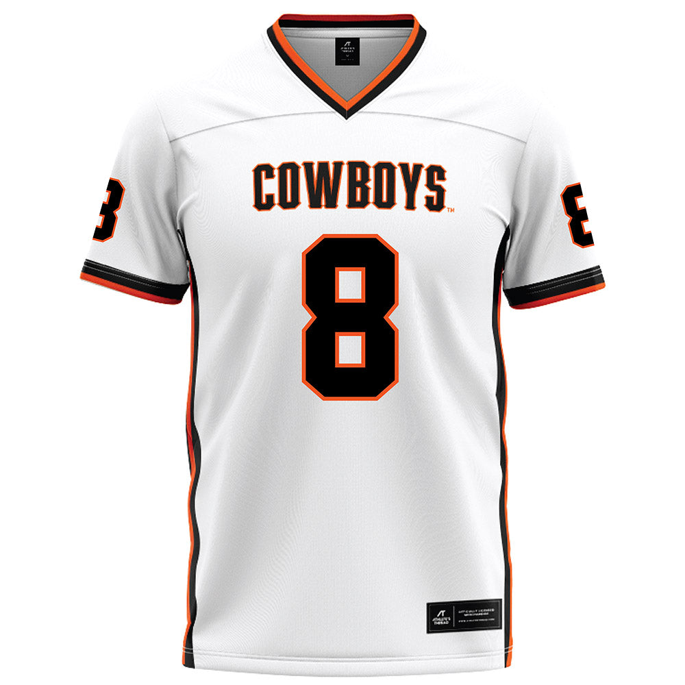 Oklahoma State - NCAA Football : Broderick Vehrs - White Football Jersey-0