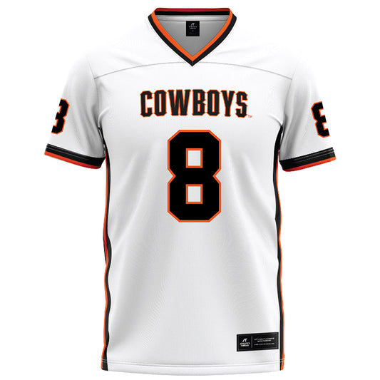 Oklahoma State - NCAA Football : Broderick Vehrs - White Football Jersey-0