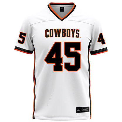 Oklahoma State - NCAA Football : Enai White - White Football Jersey-0