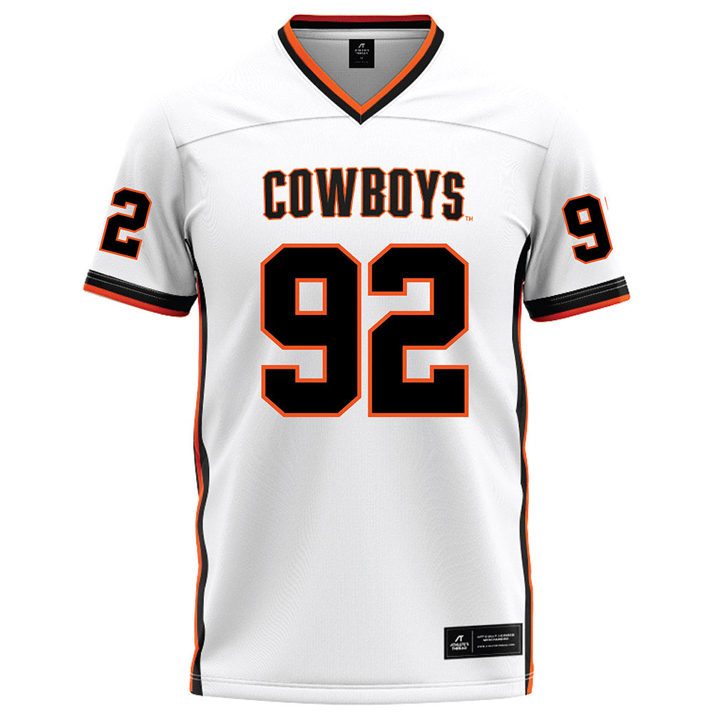 Oklahoma State - NCAA Football : Jerry Lawson - White Football Jersey-0
