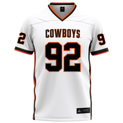 Oklahoma State - NCAA Football : Jerry Lawson - White Football Jersey-0