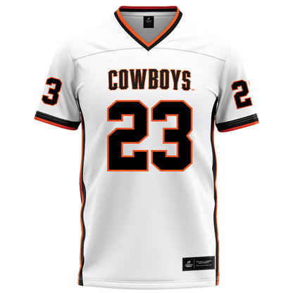 Oklahoma State - NCAA Football : Oscar Hammond - White Football Jersey-0