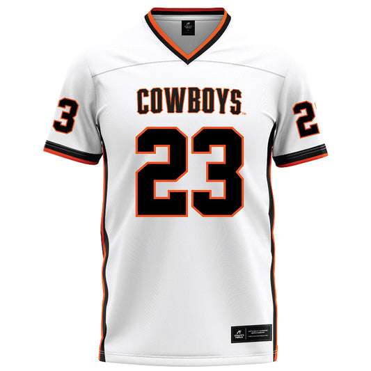 Oklahoma State - NCAA Football : Oscar Hammond - White Football Jersey-0