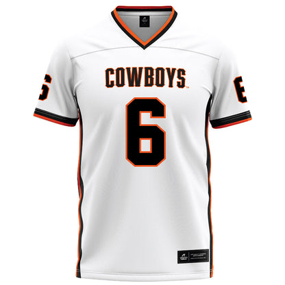 Oklahoma State - NCAA Football : Tre Page III - White Football Jersey-0