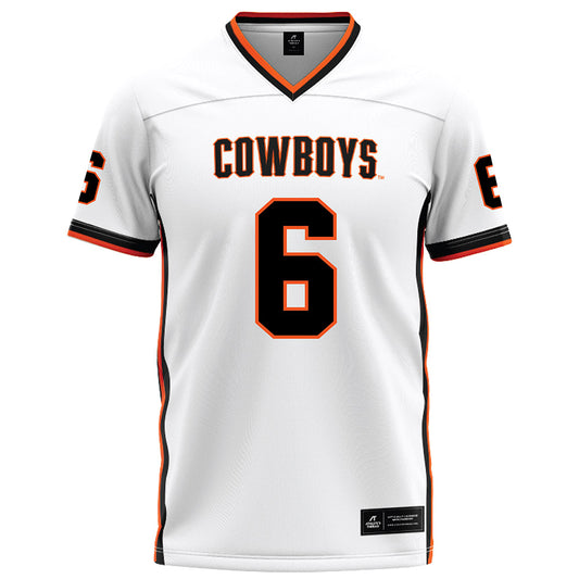 Oklahoma State - NCAA Football : Tre Page III - White Football Jersey-0